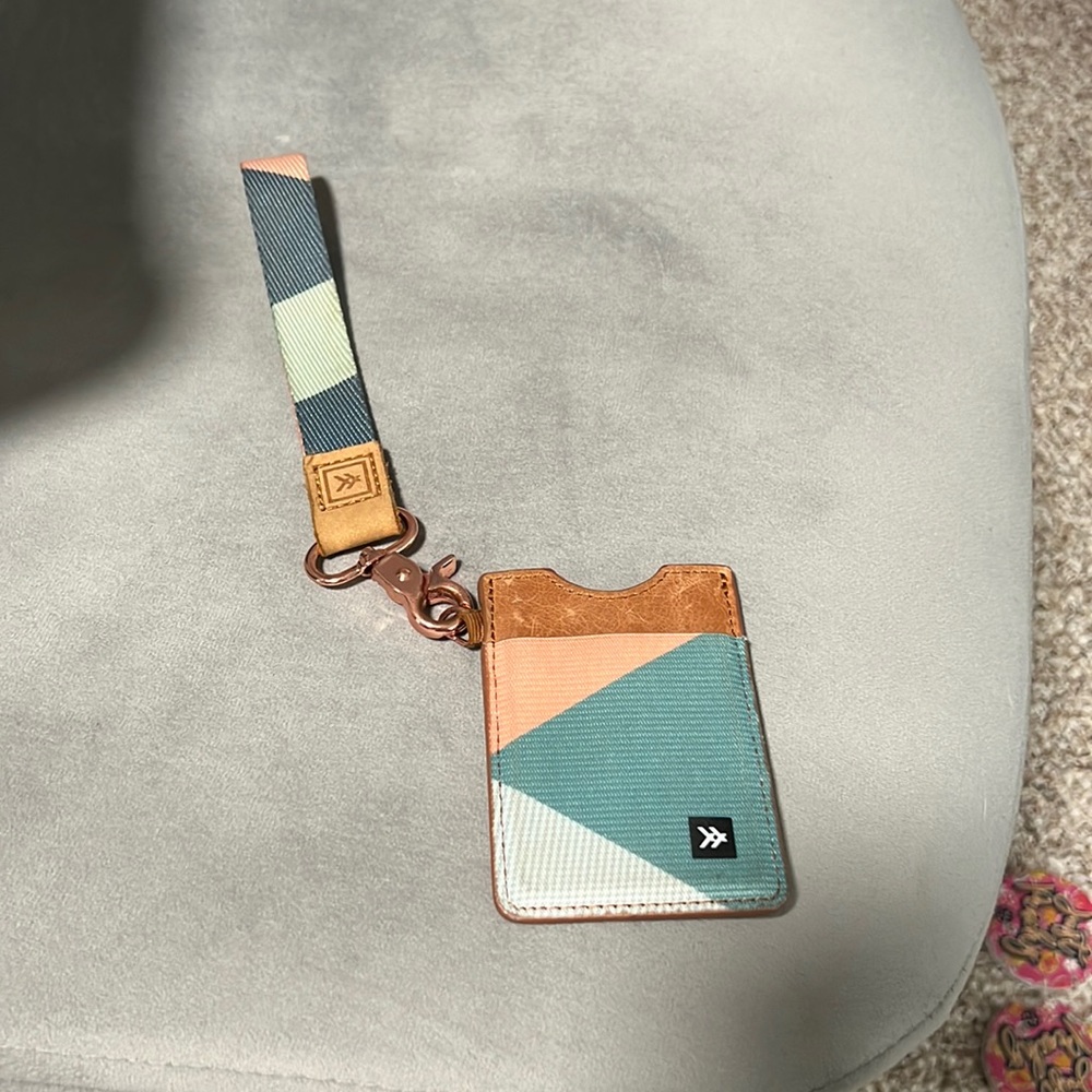 Thread wallets wallet and wrist lanyard